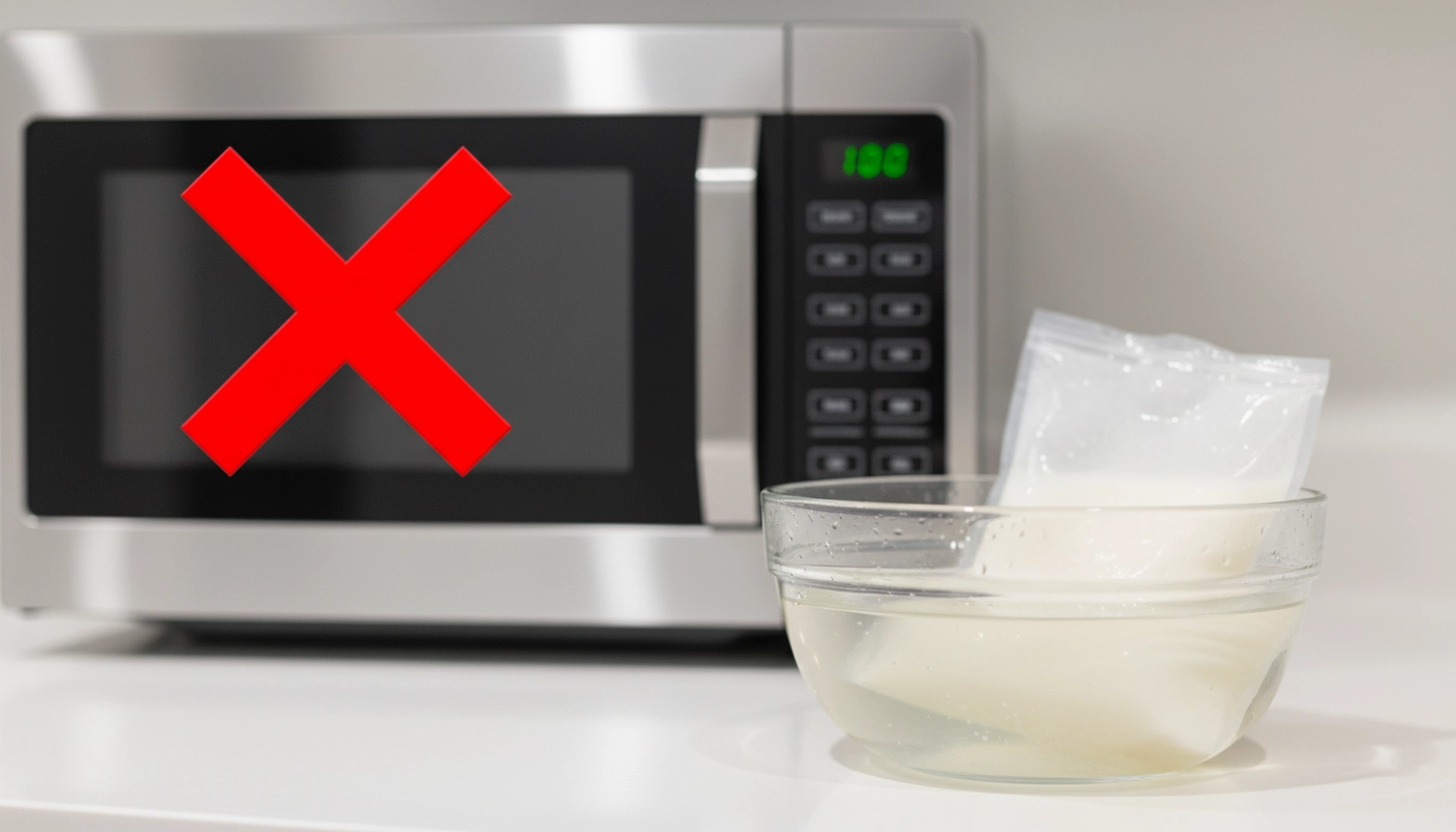 روش صحیح یخ زدایی شیر مادر در آب ولرم و هشدار عدم استفاده از مایکروویو