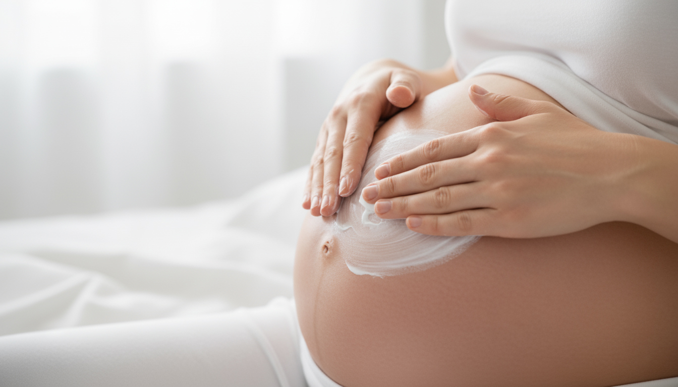 استفاده از کرم ضد ترک برای مراقبت از پوست شکم در دوران بارداری