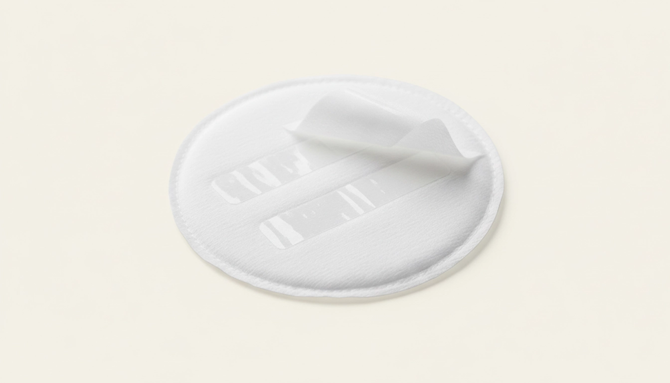 پد سینه یکبار مصرف با نوار چسبنده برای جلوگیری از جابجایی در سوتین