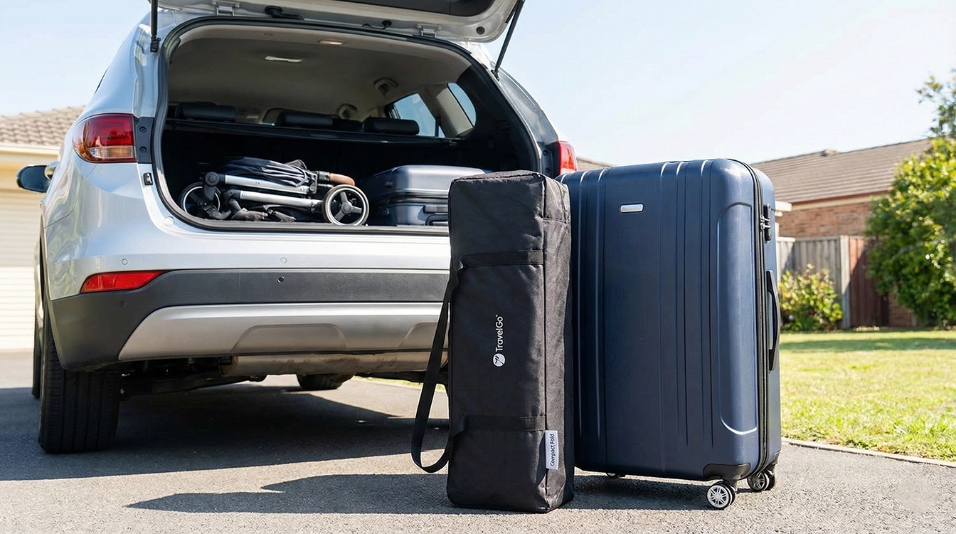 تخت مسافرتی نوزاد تاشو و سبک برای مسافرت