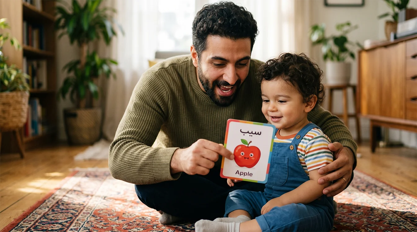 آموزش کلمات و تقویت تکلم کودک با فلش کارت