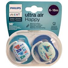 پستانک ultra air happy دو عددی  6 تا 18 ماه