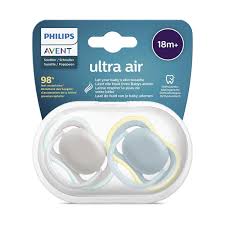 پستانک ارتودنسی بالای ۱۸ ماه دوتایی دوتایی فیلیپس اونت PHILIPS AVENT سری UltraAir مدل SCF349/01