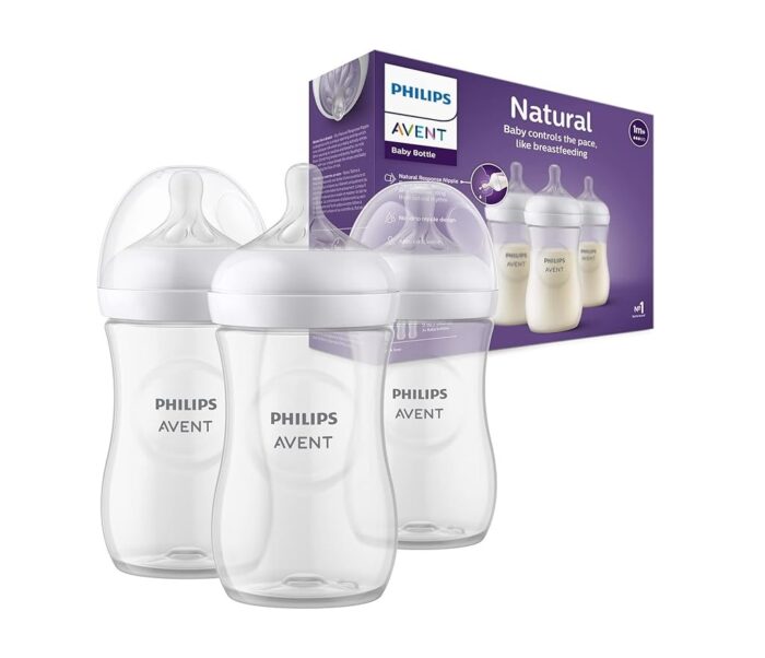 شیشه شیر نچرال ۲۶۰ میلی لیتر سه‌ تایی فیلیپس اونت PHILIPS AVENT سری Response