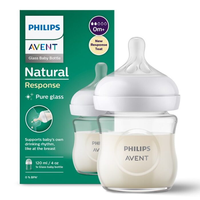 شیشه شیر نچرال پیرکس ۱۲۰ میلی لیتر فیلیپس اونت PHILIPS AVENT سری Response