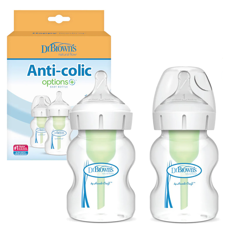 شیشه شیر طلقی دو عددی دکتر براون 150 میلی لیتر