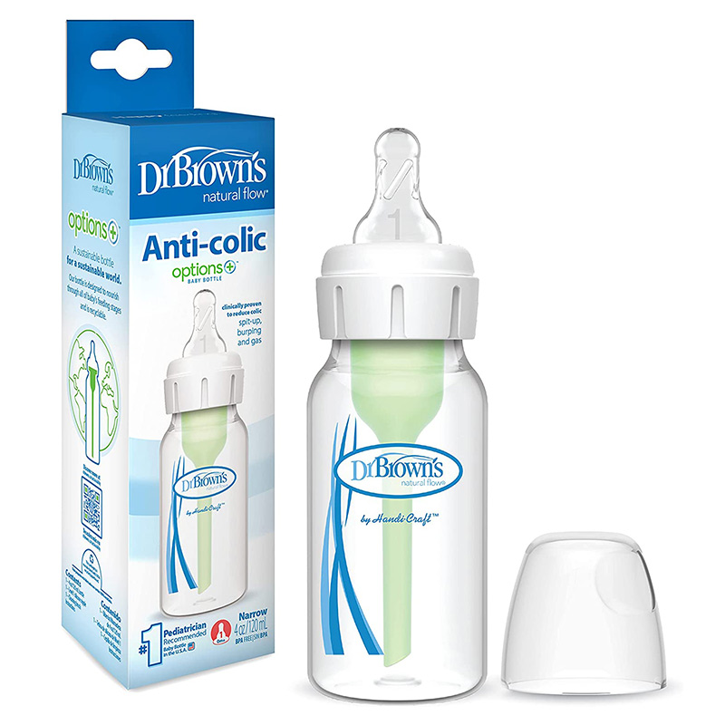 شیشه شیر طلقی دکتر براون 120 میلی لیتر