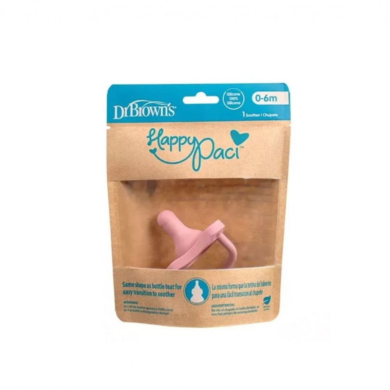 پستانک سیلیکونی 6-0 ماه 2 عددی Happy Paci دکتر براون Dr Brown’s