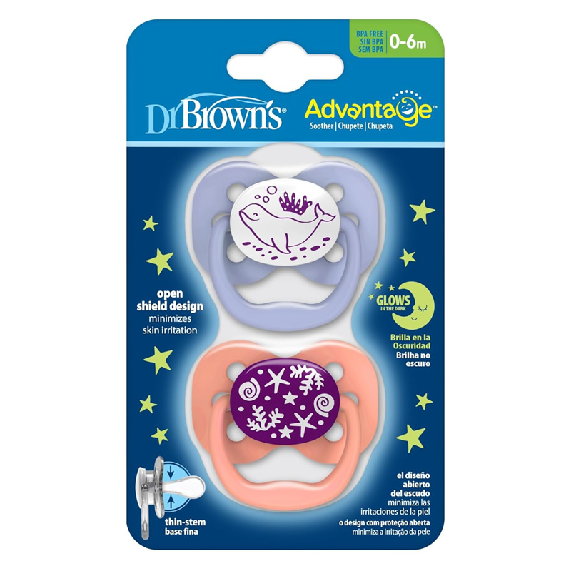 پستانک ارتودنسی دو عددی طرح خورشید دکتر براون