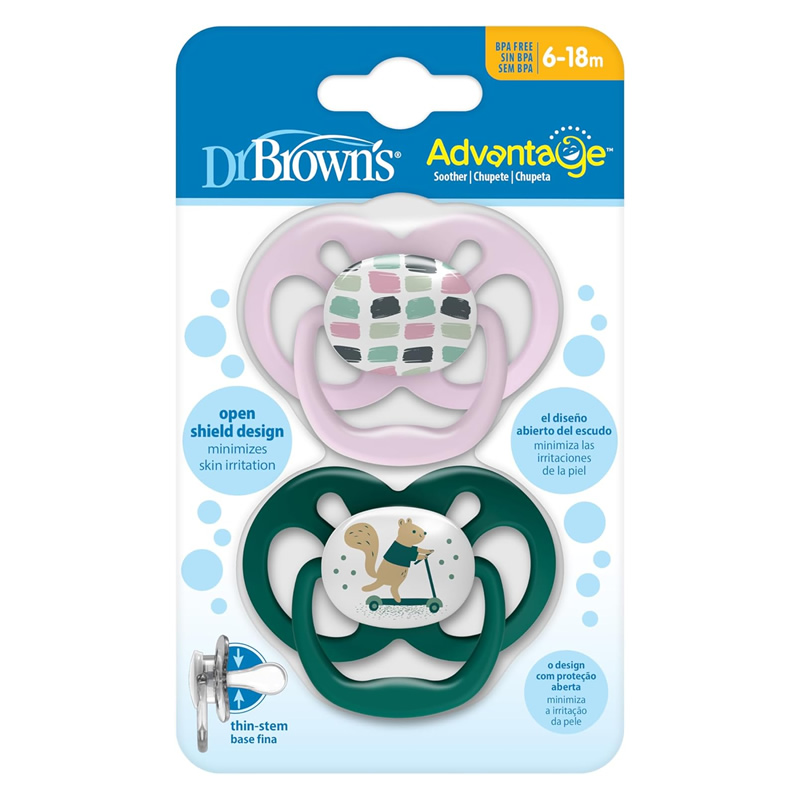 پستانک ارتودنسی دو عددی طرح سنجاب دکتر براون