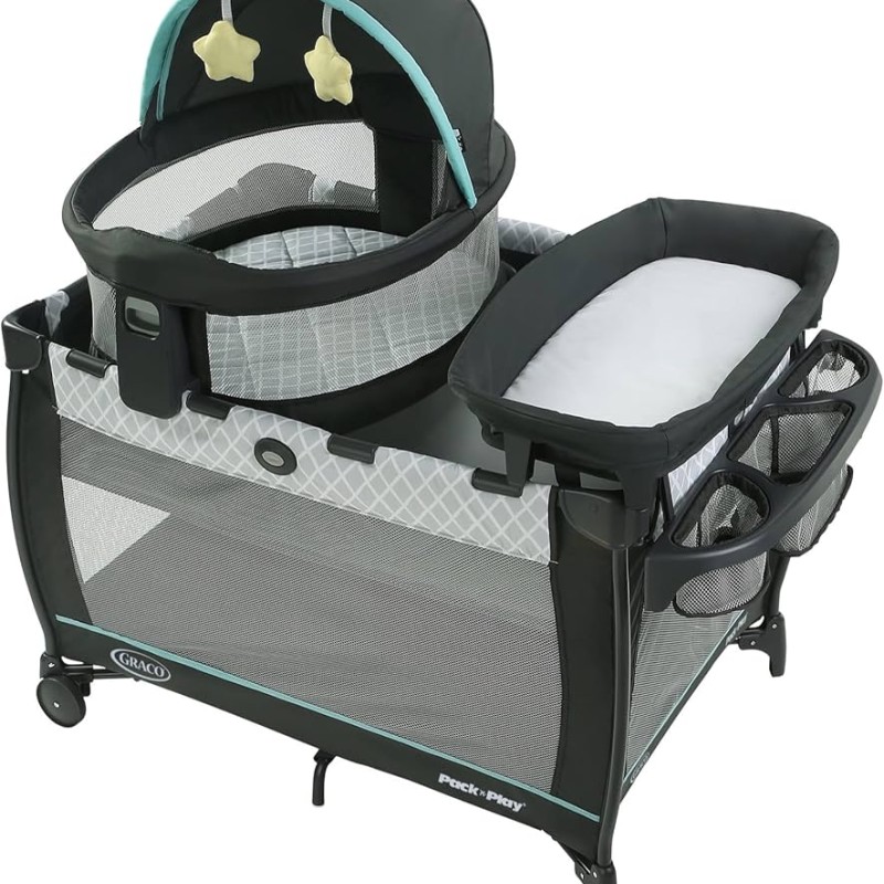 تخت و پارک  فول Graco مدل TRAVEL DOME رنگ طوسی