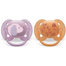 پستانک فوق العاده نرم دخترانه 6-18 ماه 2 تکه Scf091/18 فیلیپس اونت - Pips Avent