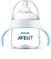 شیشه شیر طلقی دسته دار ۱۵۰ میل اونت AVENT
