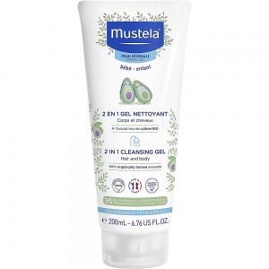 شامپو سر و بدن نوزاد و کودک  2 در 1 موستلا با عصاره آووکادو حجم 200 میلی لیتر