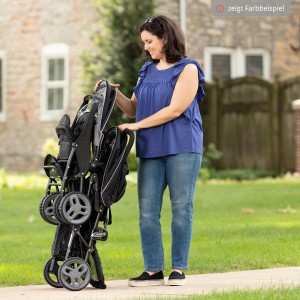 کالسکه دو قلو پشت سر هم Graco مدل STADIUM DUO  رنگ طوسی