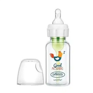 شیشه شیر پیرکس باریک 120 میل طرح خروس دکتر براون