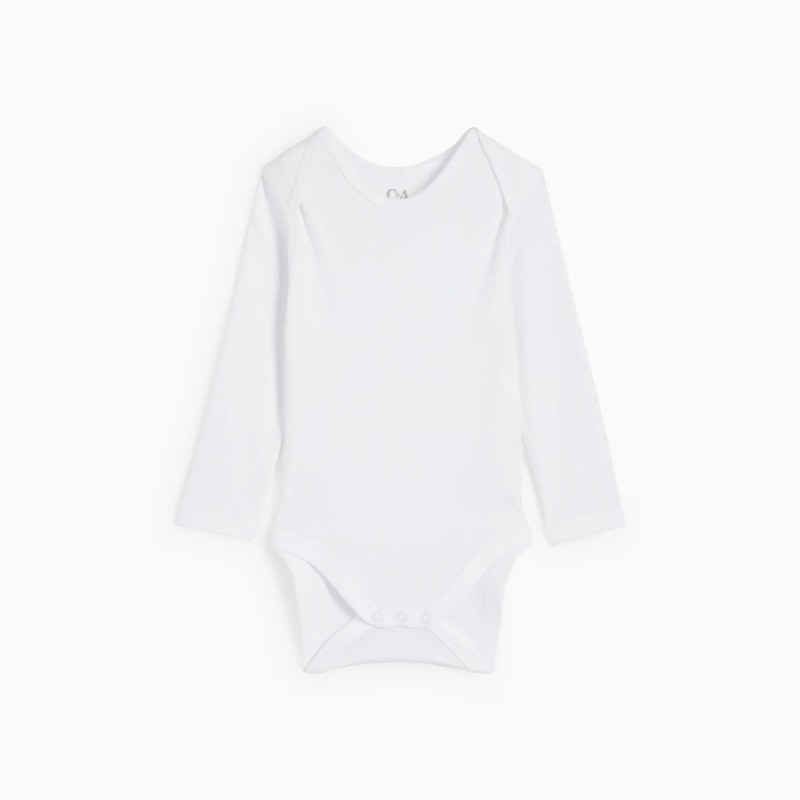 بادی سفید آستین بلند C&A