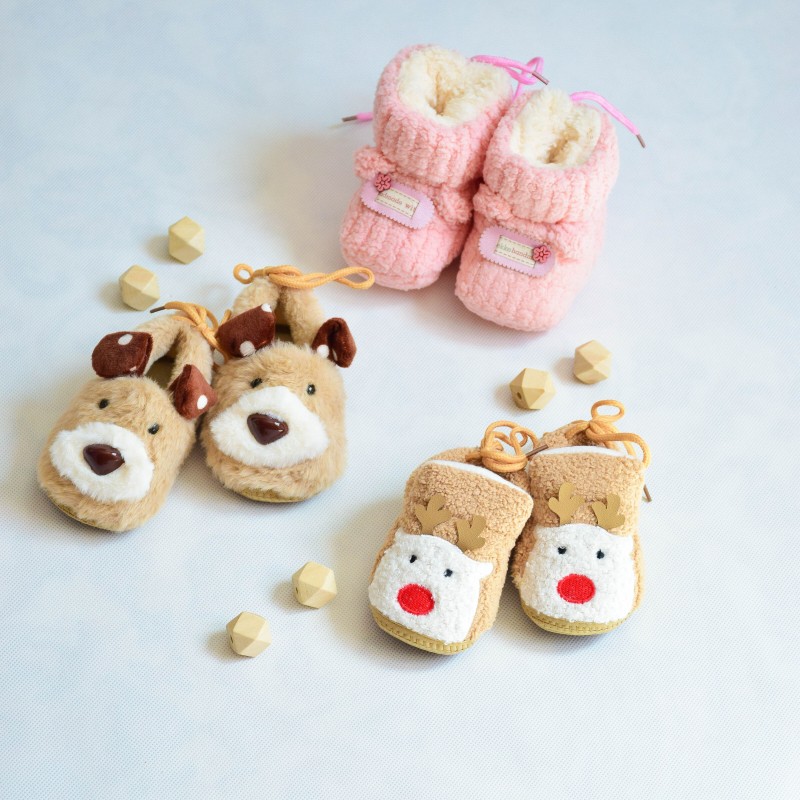 پاپوش نوزادی داخل خز