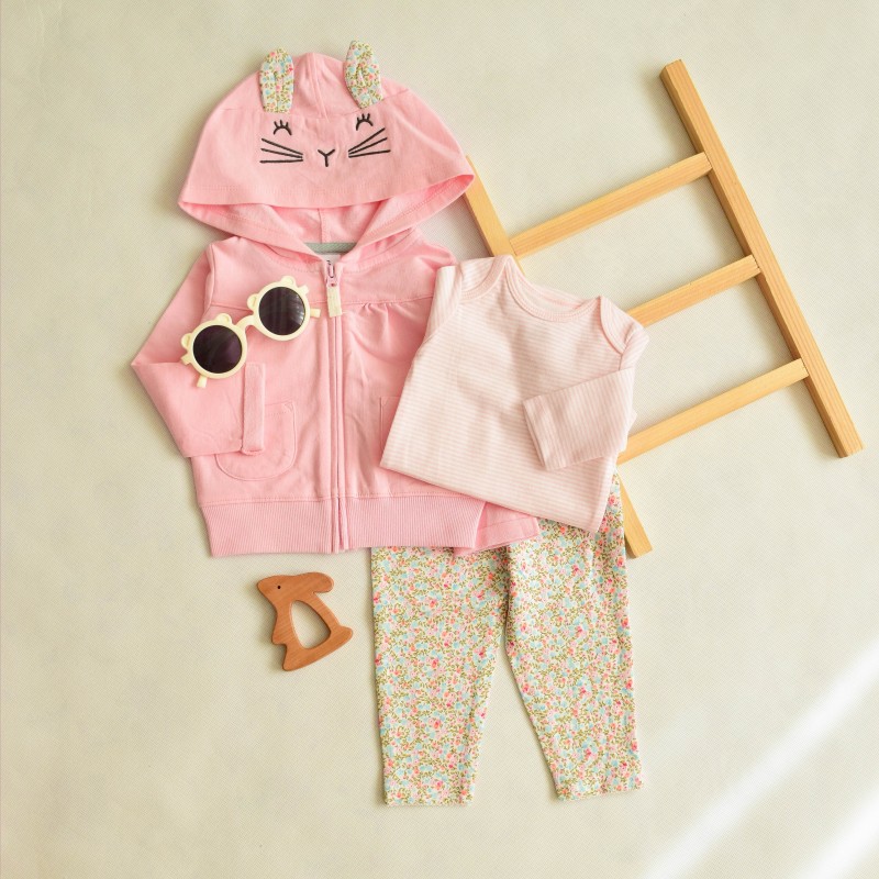 سِت سوییشرت و بادی شلوار  دخترانه