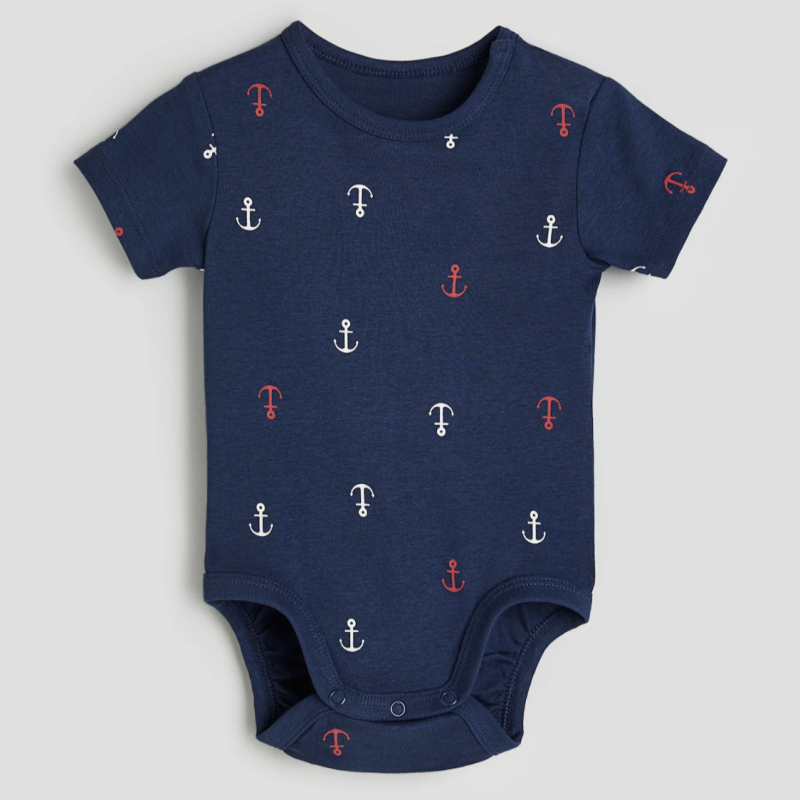 بادی نوزادی آستین کوتاه برند H&M