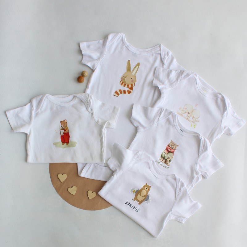 بادی آستین کوتاه برند H&M