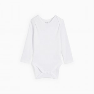 بادی سفید آستین بلند C&A