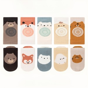 ست جوراب و زانوبند نوزادی