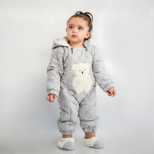 کاپشن سرهمی نوزاد با سِت پاپوش