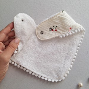 پیشبند نوزادی موسلین دولایه