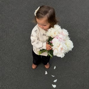 بلوز نوزادی دخترانه طرح پاپیون