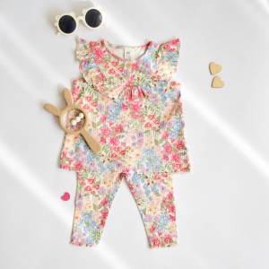 ست بلوز شلوار کبریتی دخترانه