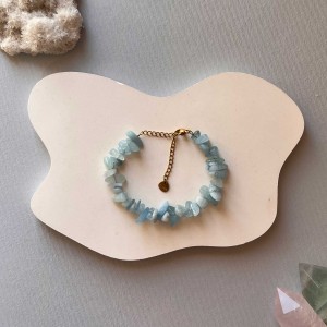 دستبند آکوامارین نامنظم