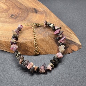 دستبند تورمالین مولتی کالر نامنظم