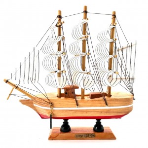 کشتی چوبی وارداتی  19 سانت