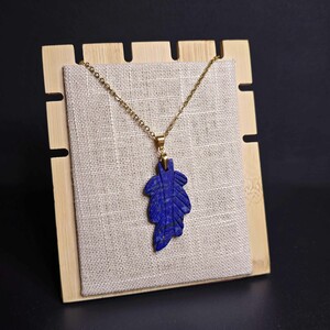 آویز لاجورد افغان طرح برگ کد 331