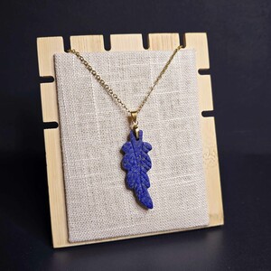 آویز لاجورد افغان طرح برگ کد 334