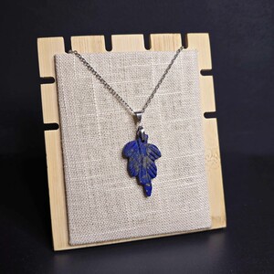 آویز لاجورد افغان طرح برگ کد 335