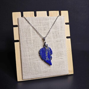 آویز لاجورد افغان طرح برگ کد 336