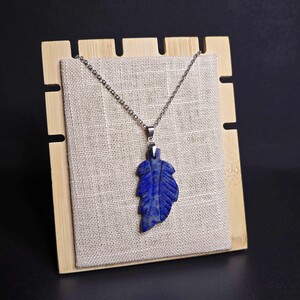 آویز لاجورد افغان طرح برگ کد 337