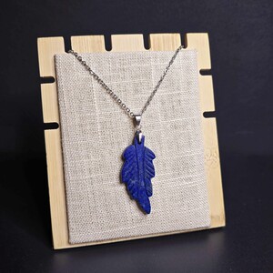 آویز لاجورد افغان طرح برگ کد 340