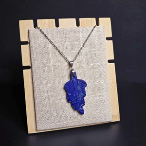 آویز لاجورد افغان طرح برگ کد 341