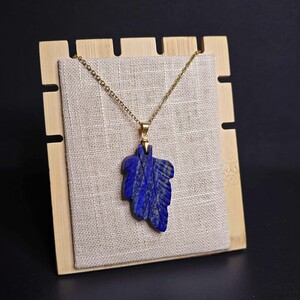 آویز لاجورد افغان طرح برگ کد 342