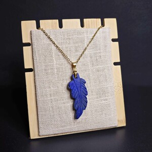 آویز لاجورد افغان طرح برگ کد 345