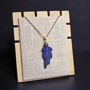 آویز لاجورد افغان طرح برگ کد 346