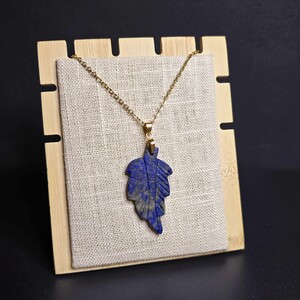 آویز لاجورد افغان طرح برگ کد 347