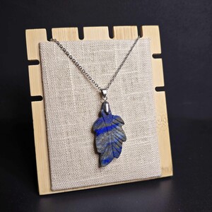 آویز لاجورد افغان طرح برگ کد 349