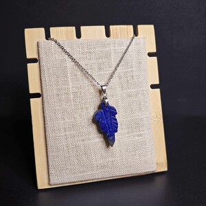 آویز لاجورد افغان طرح برگ کد 355