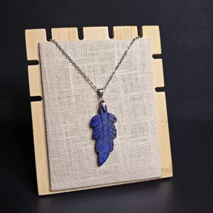 آویز لاجورد افغان طرح برگ کد 357