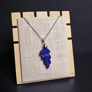 آویز لاجورد افغان طرح برگ کد 359