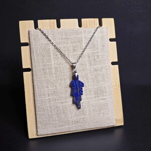 آویز لاجورد افغان طرح برگ کد 367